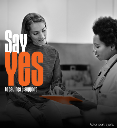 Say Yes to savings & support. Actor portrayals.